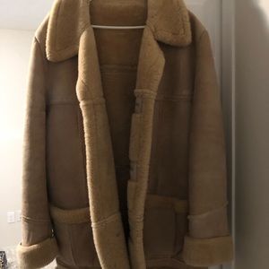 Men’s handmade extremely thick sheepskin coat